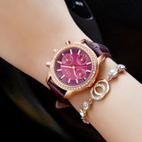 White Diamond Coated Watches for Women