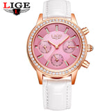 White Diamond Coated Watches for Women