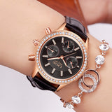 White Diamond Coated Watches for Women