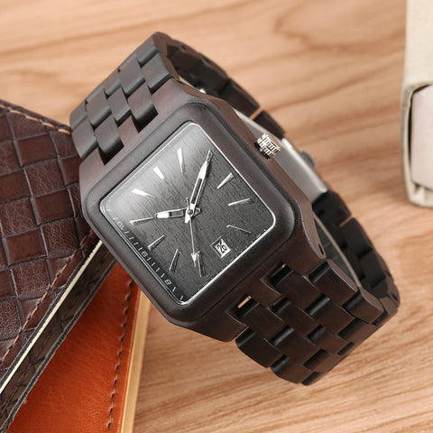Wooden Square Watches for Men