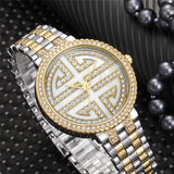Diamond Coated Gold Luxury Watches for Women