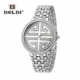 Diamond Coated Gold Luxury Watches for Women