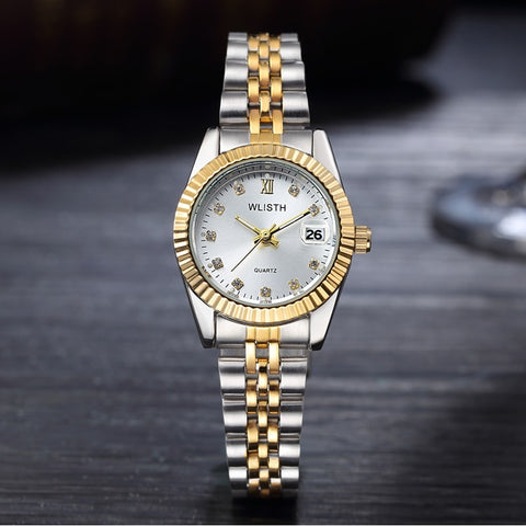 Women White Gold Embroidered Watches